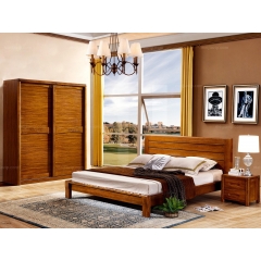 纯典 中式风格 北美进口胡桃木 趟门衣柜